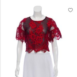 Alexis floral lace top